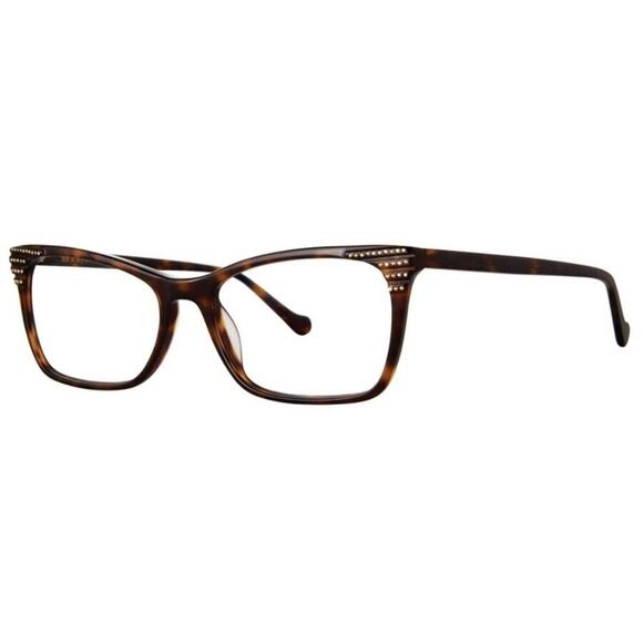 SERAPHIN SHIMMER 13 TORT TORTOISE BROWN CRYSTALS EYEGLASSES FRAMES 55-17-145 main image 7